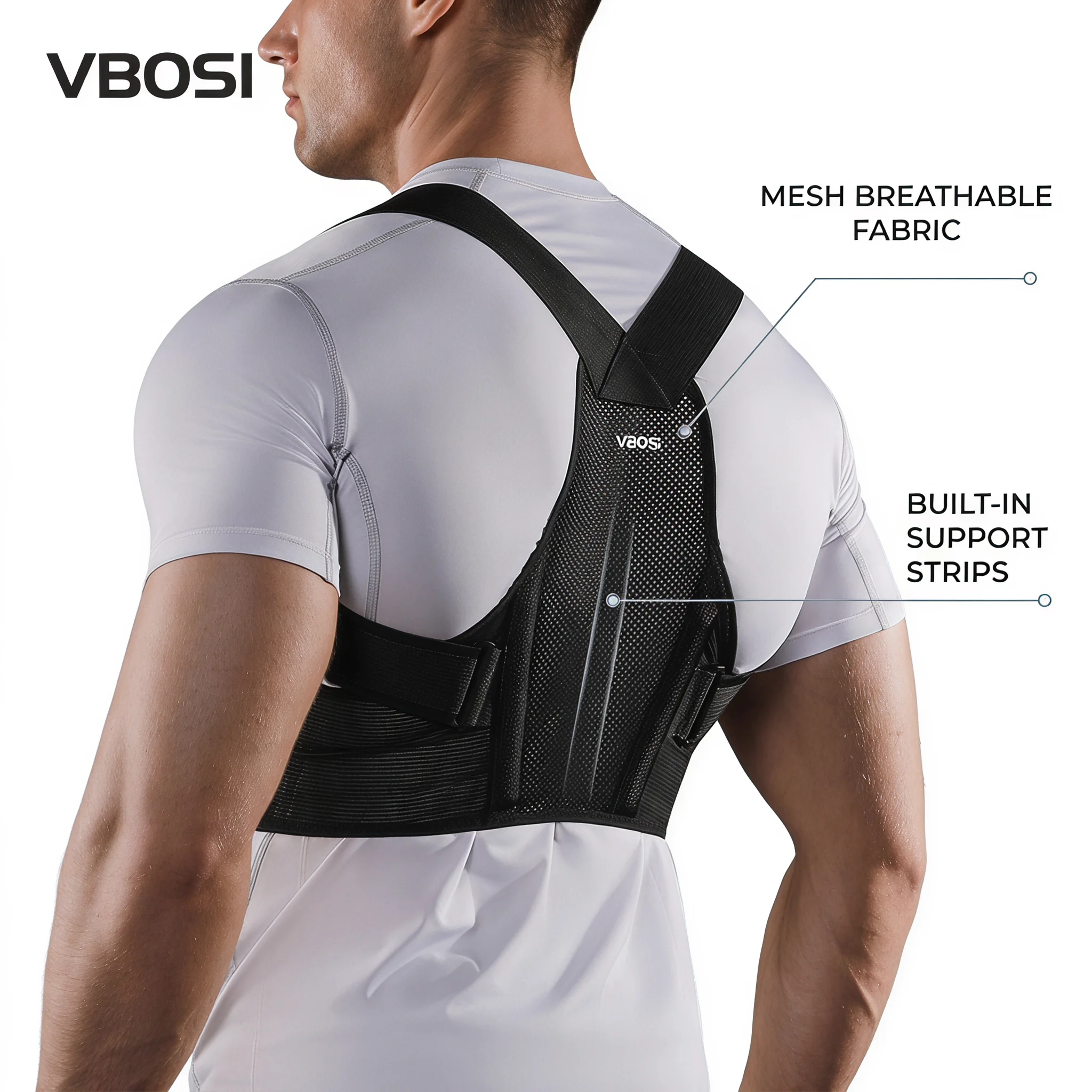 VBOSI Verstellbarer Haltungsko – Posture Corrector Back Bewertung und Preis