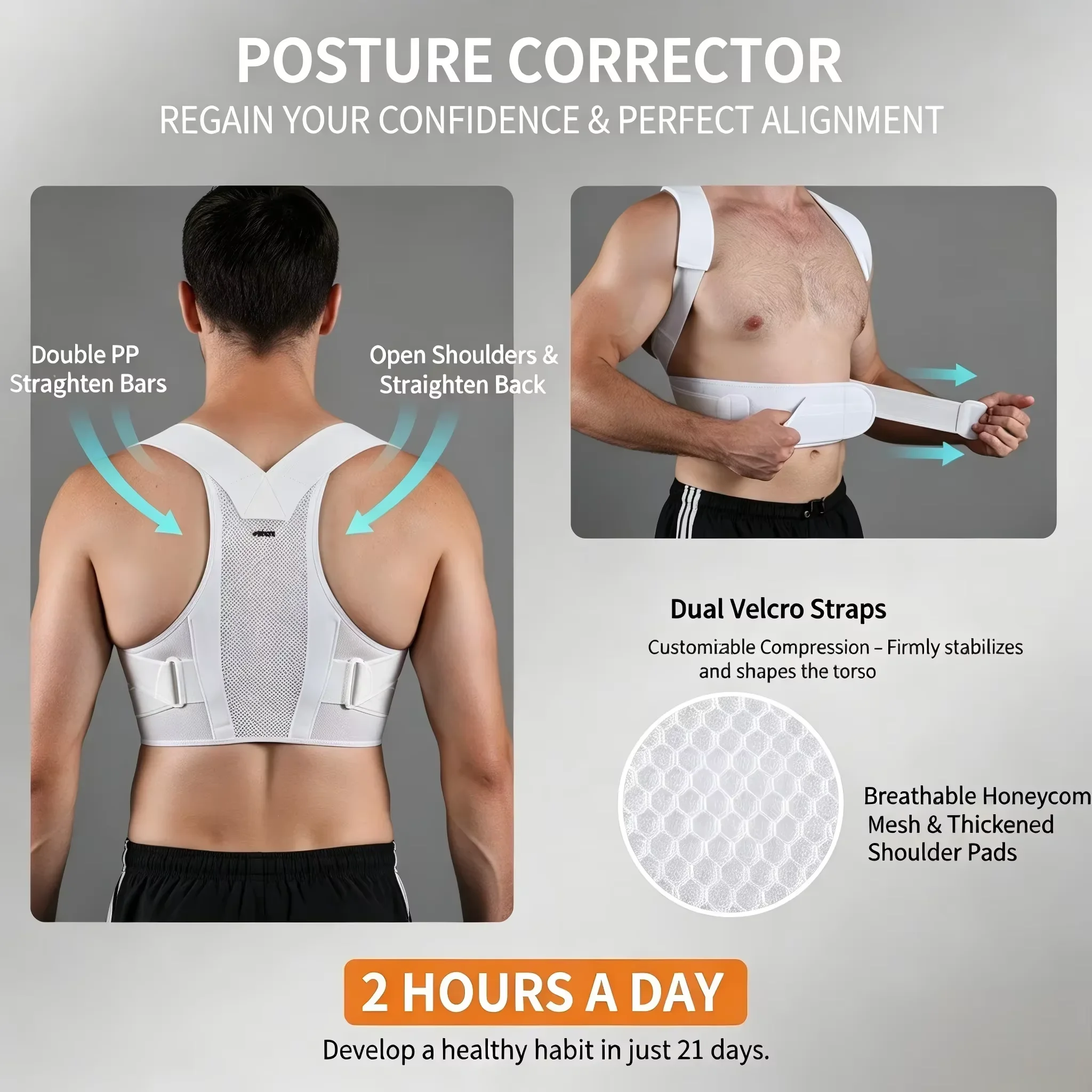 VBOSI Verstellbarer Haltungsko – Posture Corrector Back Bewertung und Preis